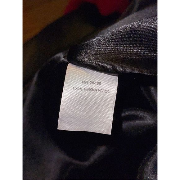 Vintage Pendleton Red Virgin Wool Women’s Cape Coat Sz Small Black Buttons - Picture 13 of 13